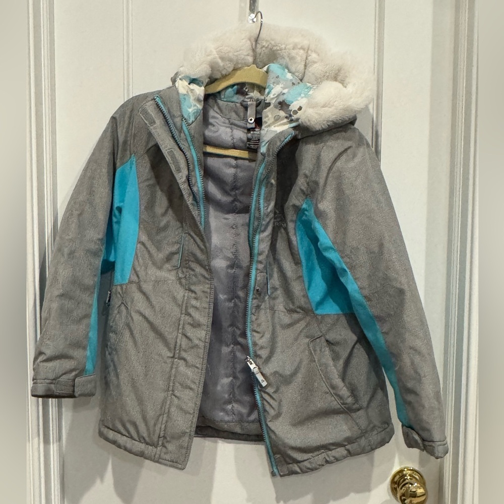 Kids Gray and Blue Winter Ski Jacket - Gerry brand